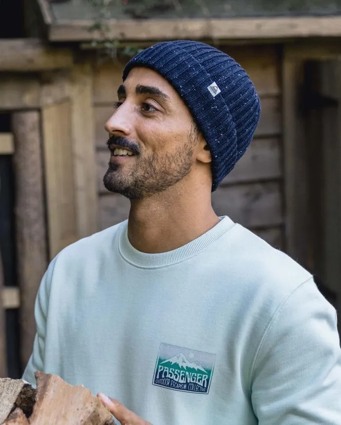 WomenMen Beanies Passenger Fisherman 20 Recycled Cotton Beanie Deep Navy Deep Navy