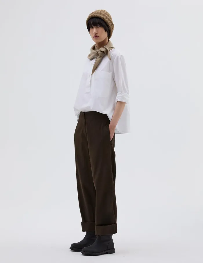 Women Mhl Naval Trouser Ebony Margaret Howell Trousers