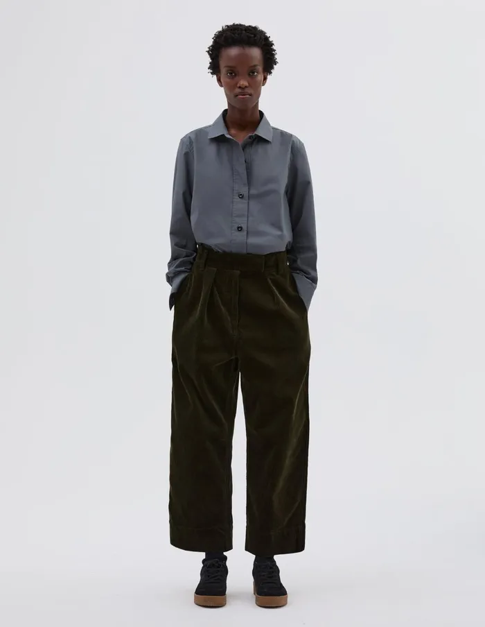 Women Mhl Simple Shirt Slate Blue Margaret Howell Shirts