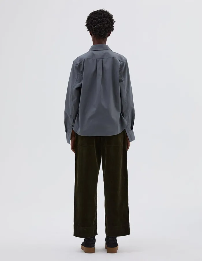 Women Mhl Simple Shirt Slate Blue Margaret Howell Shirts