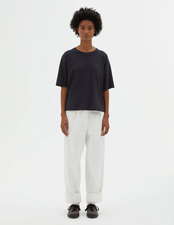 Women Mhl Simple T Shirt Navy Margaret Howell Sportswear