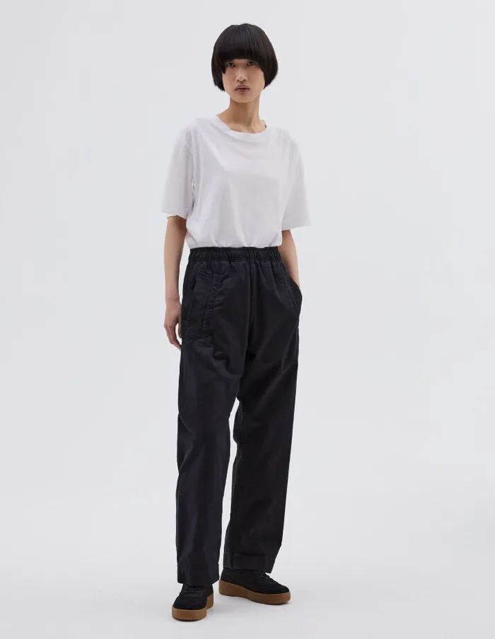 Women Mhl Wide Leg Jogger Black Margaret Howell Trousers