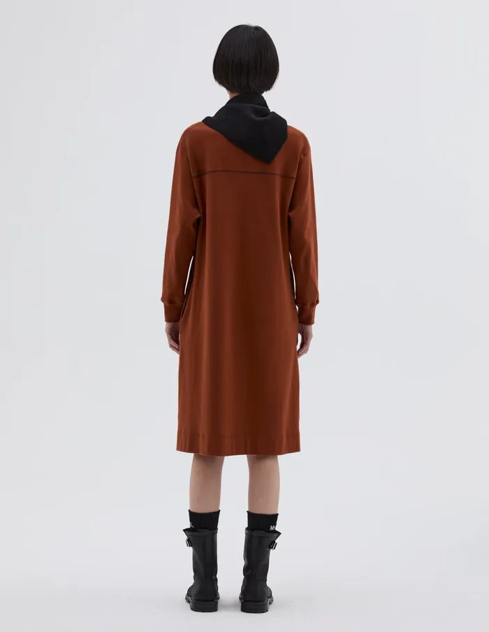 Women Mhl Yoke Seam Dress Cayenne Margaret Howell Dresses