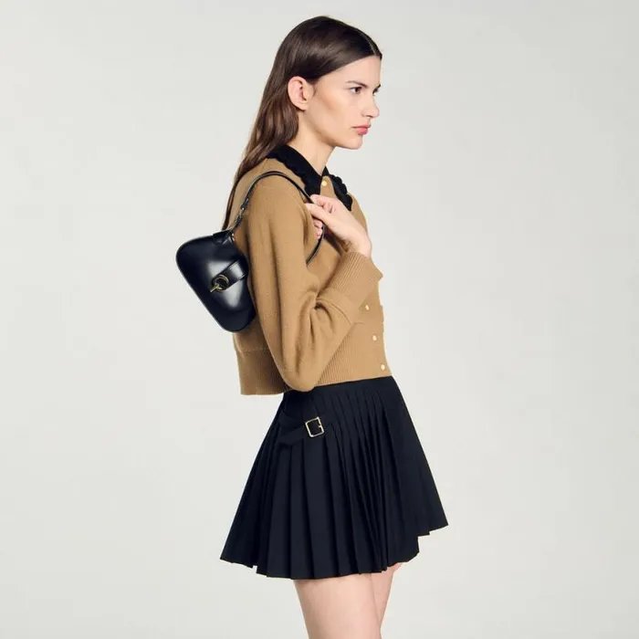 Women Mini Bags SANDRO Janet Chain Mini Bag Black