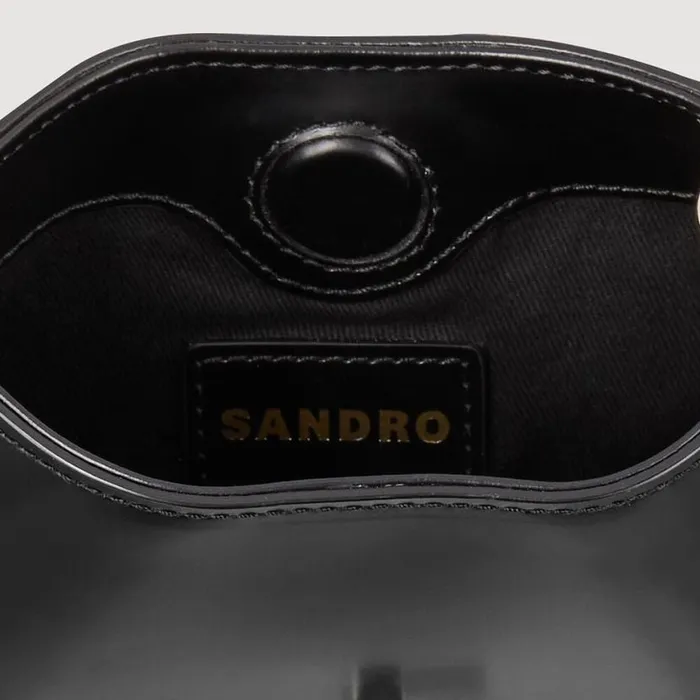 Women Mini Bags SANDRO Janet Chain Mini Bag Black