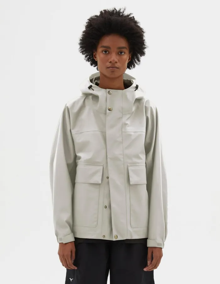 Women Mizuno GoreTex Jacket Light Stone Margaret Howell Jackets and Coats