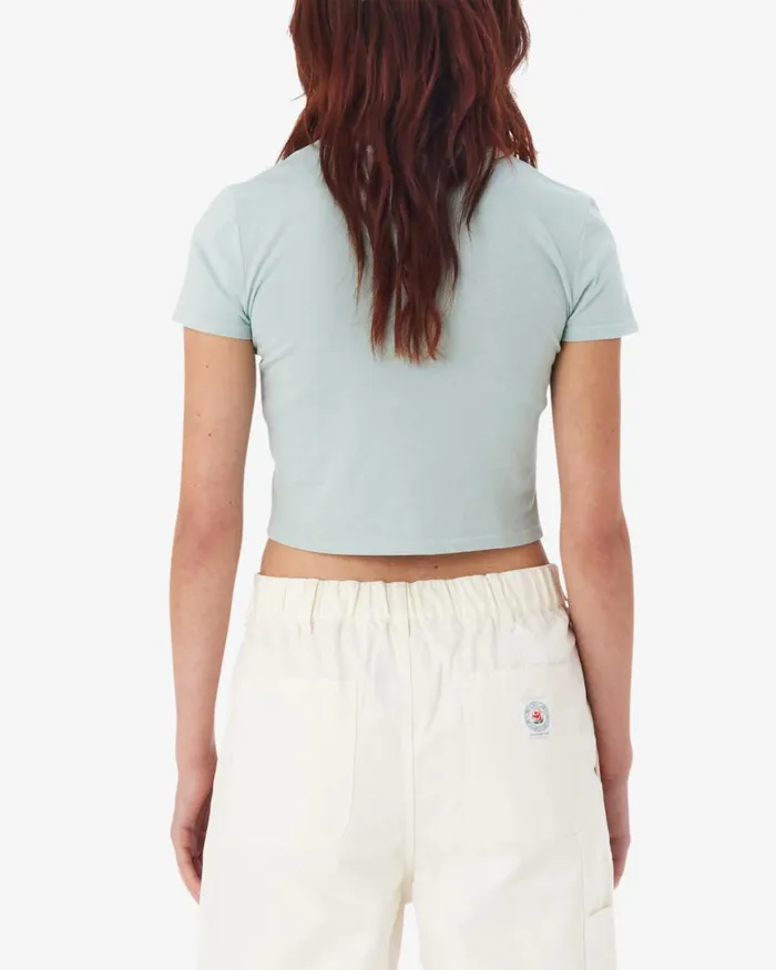 Women OBEY INT CROPPED FITTED TSHIRT White OBEY Clothing TSHIRTS