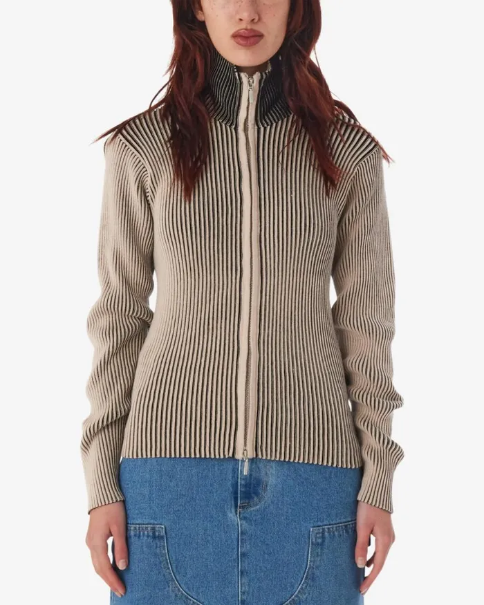 Women ONYX CARDIGAN Coronet Blue Multi OBEY Clothing Sweaters