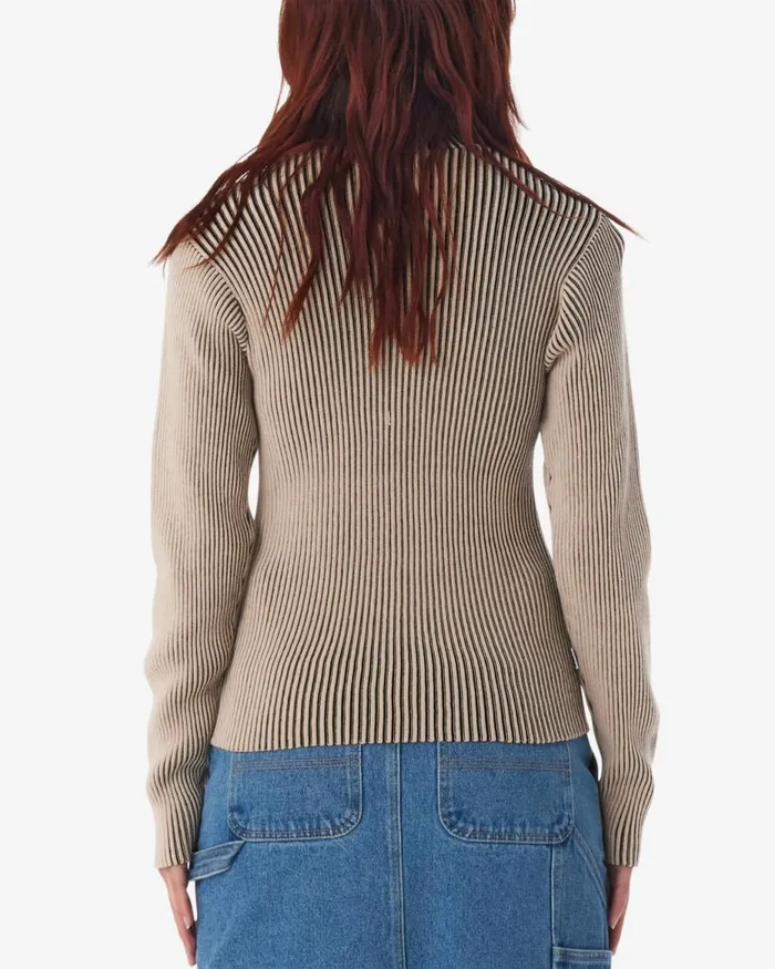 Women ONYX CARDIGAN Coronet Blue Multi OBEY Clothing Sweaters
