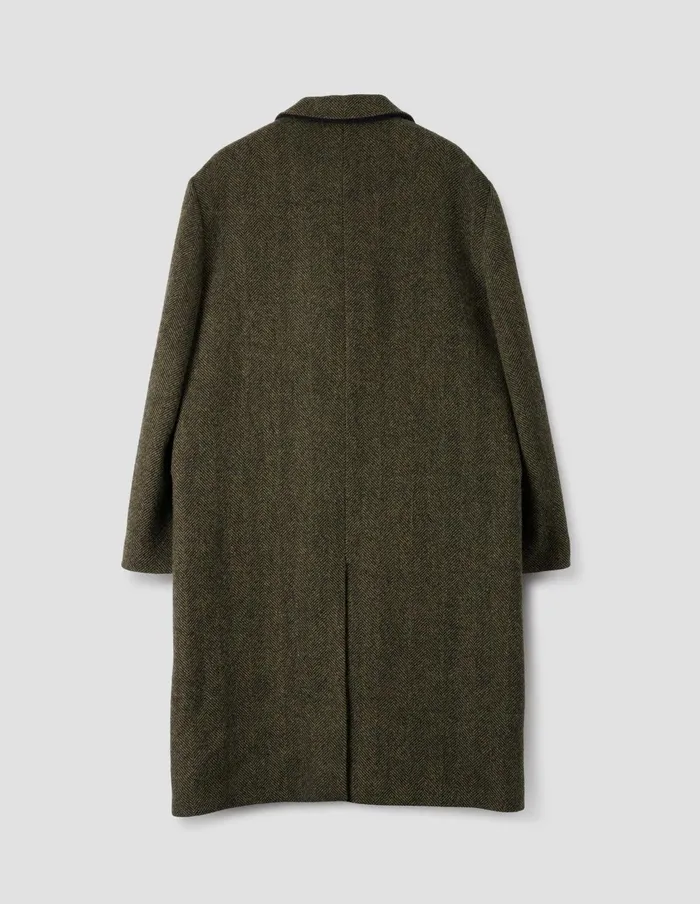 Women Overcoat Black Sand Margaret Howell Jackets and Coats