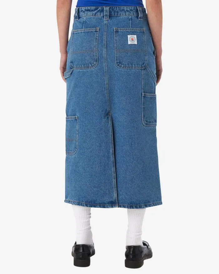 Women PAINTERS MIDI SKIRT Unbleached OBEY Clothing BOTTOMS