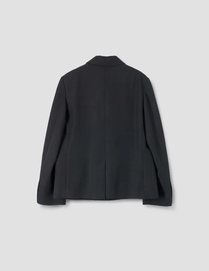 Women Peak Lapel Blazer Black Margaret Howell Jackets and Coats