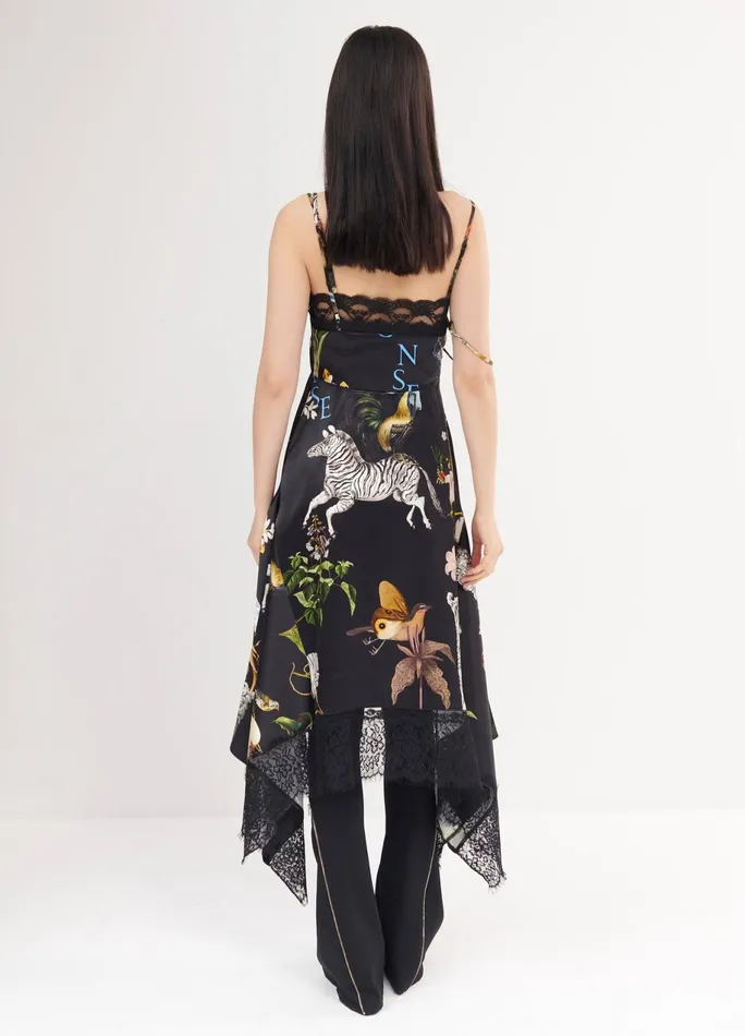 Women Print Lace Slip Dress MONSE Dresses