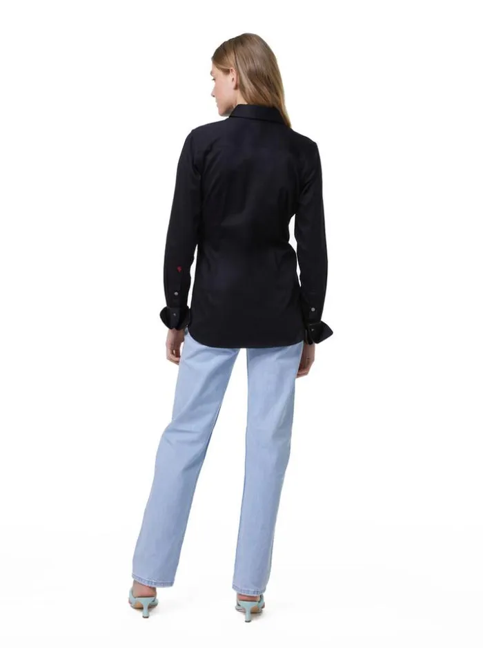Women PRISCILLA SHIRT Black Robert Graham Tops