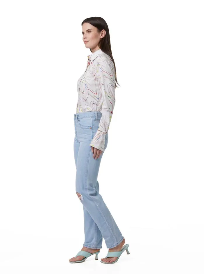 Women PRISCILLA SHIRT White Robert Graham Tops