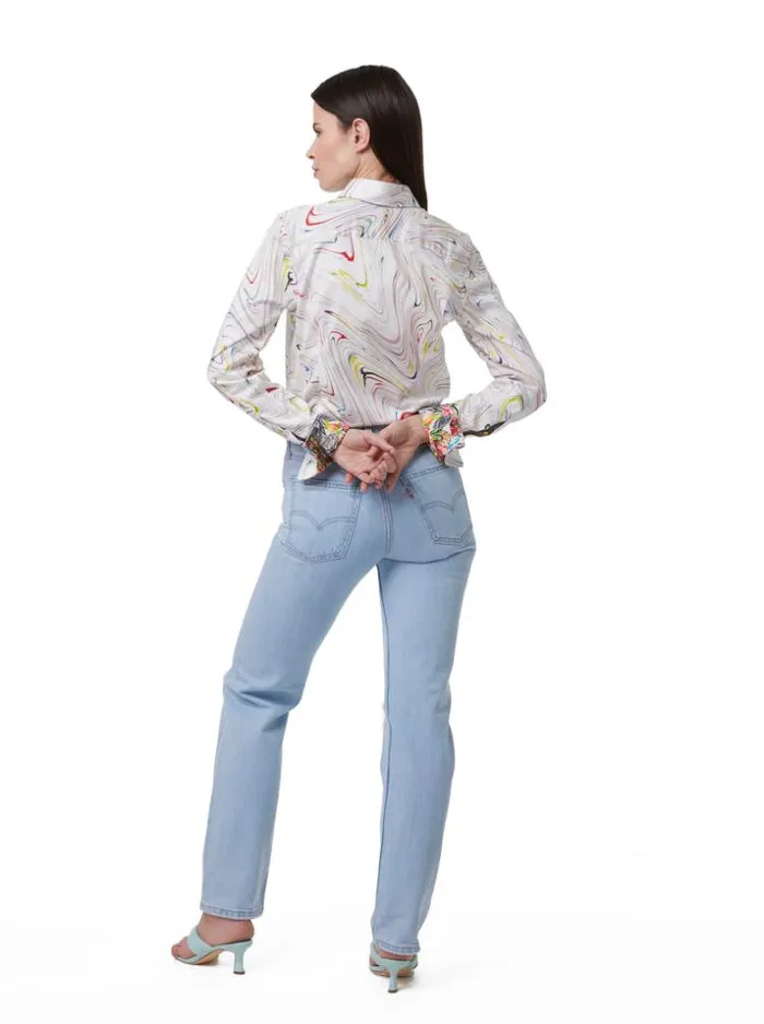Women PRISCILLA SHIRT White Robert Graham Tops