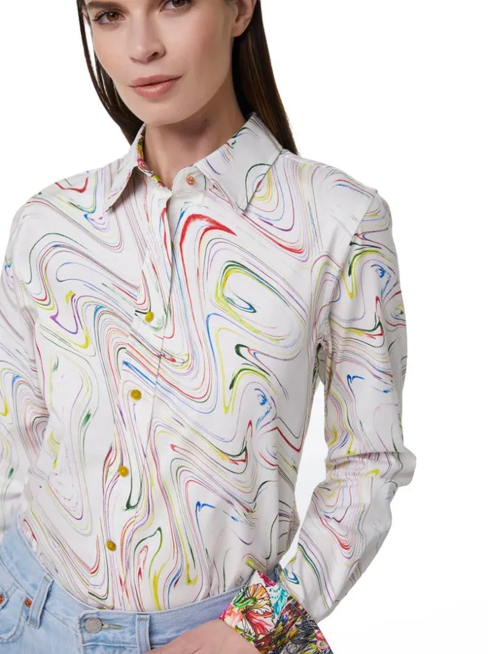 Women PRISCILLA SHIRT White Robert Graham Tops
