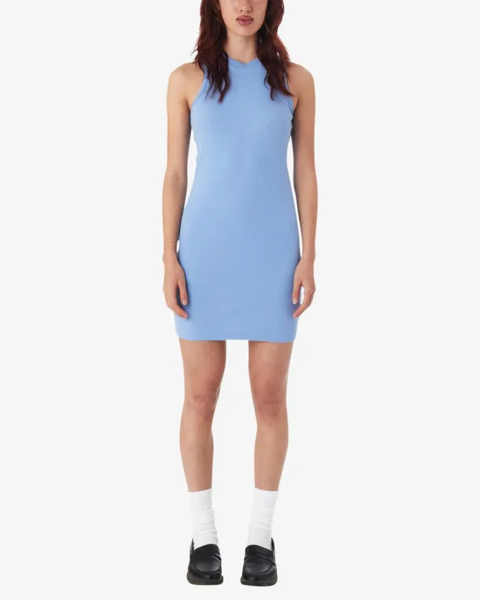 Women RIB KNIT DRESS Anthracite OBEY Clothing DRESSES