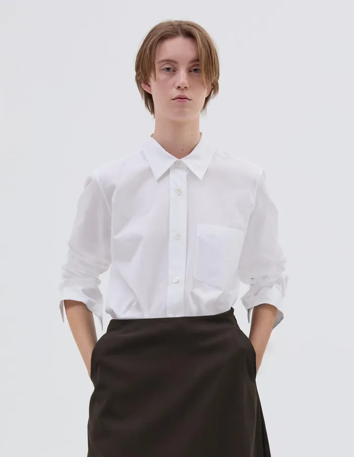 Women Simple Shirt White Margaret Howell Shirts