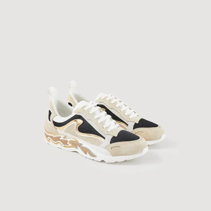 Women Sneakers SANDRO Flame Sneakers Gold