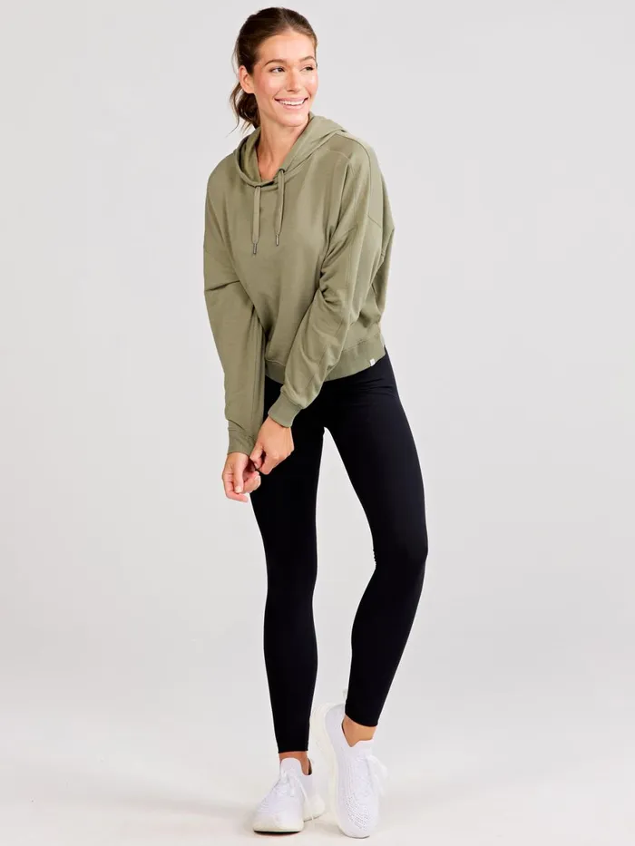 Women Studio Fleece Hoodie Tasc Performance Sweatshirts Hoodies
