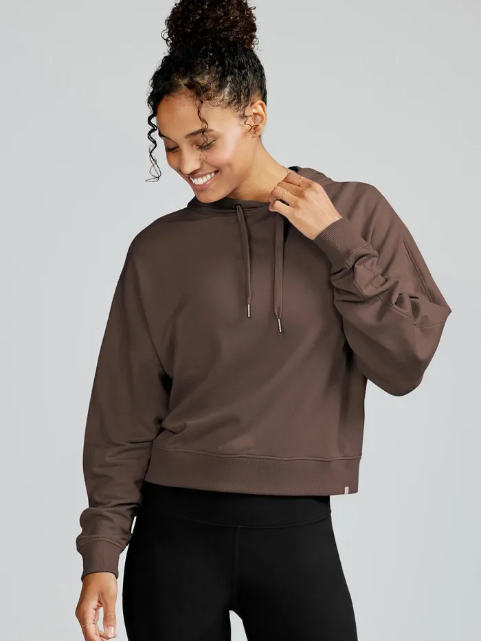 Women Studio Fleece Hoodie Tasc Performance Yoga Studio