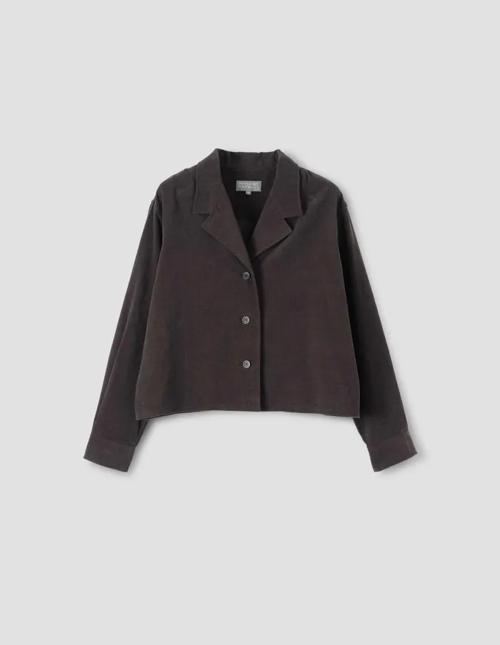 Women Three Button Jacket Shirt Ebony Margaret Howell Shirts