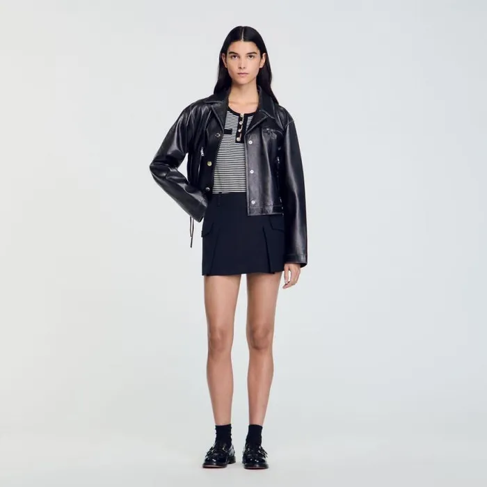 Women Tops and Shirts SANDRO Striped Sweater Black