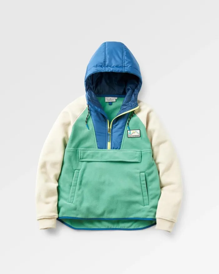 Women Tops Passenger Alexander Recycled Polar Hooded Fleece Green Spruce Green Spruce