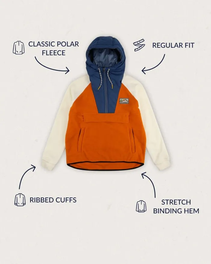 Women Tops Passenger Alexander Recycled Polar Hooded Fleece Sunrise Orange Sunrise Orange