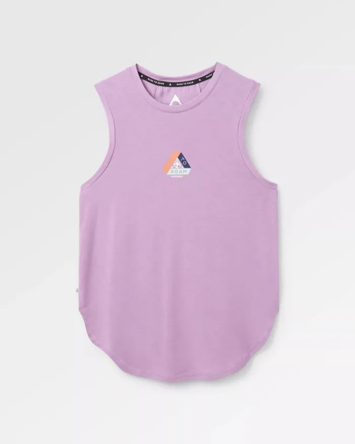 Women Tops Passenger Asana Recycled Active Vest Lilac Lilac