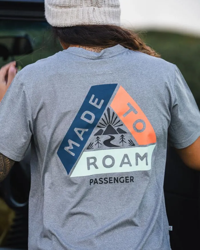 Women Tops Passenger Aurora Recycled Active TShirt Grey Marl Grey Marl