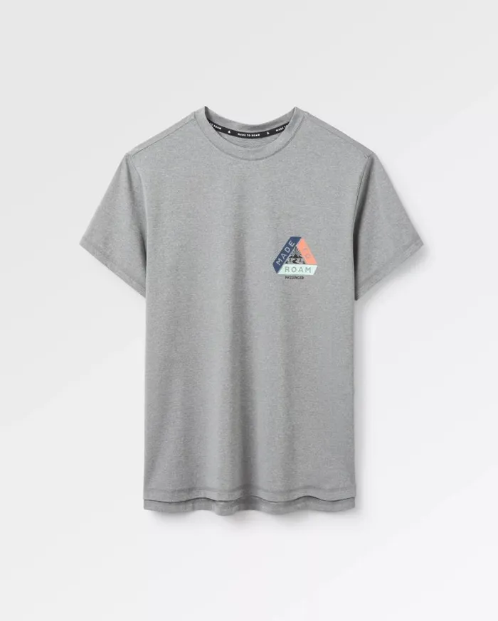 Women Tops Passenger Aurora Recycled Active TShirt Grey Marl Grey Marl