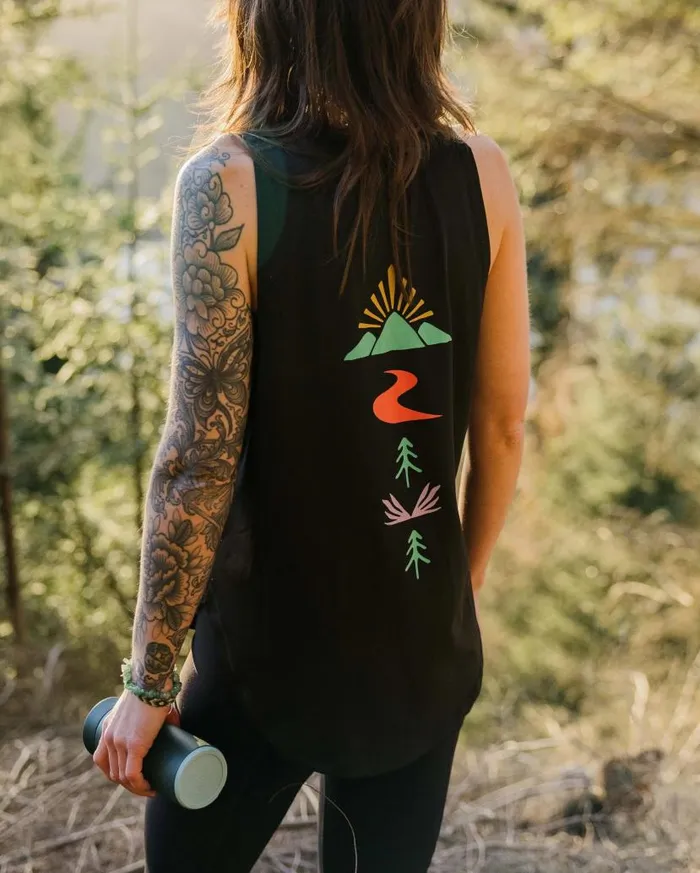 Women Tops Passenger Breezy Recycled Active Vest Black Black
