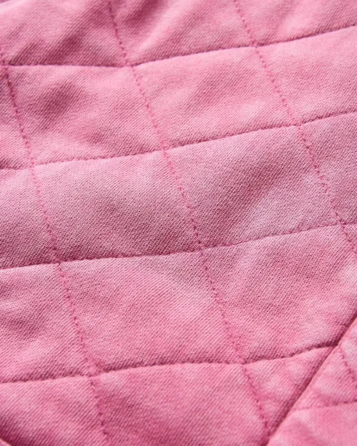 Women Tops Passenger Clementine Recycled Quilted Popper Up Hoodie Mauve Haze Mauve Haze