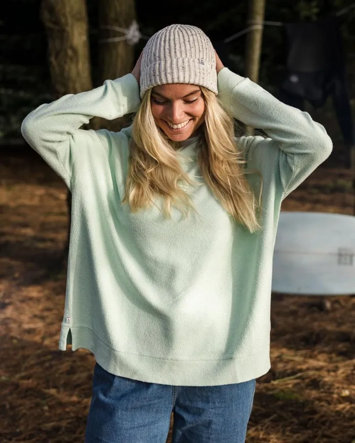 Women Tops Passenger Clove Organic Cotton Textured Hoodie Surf Spray Surf Spray