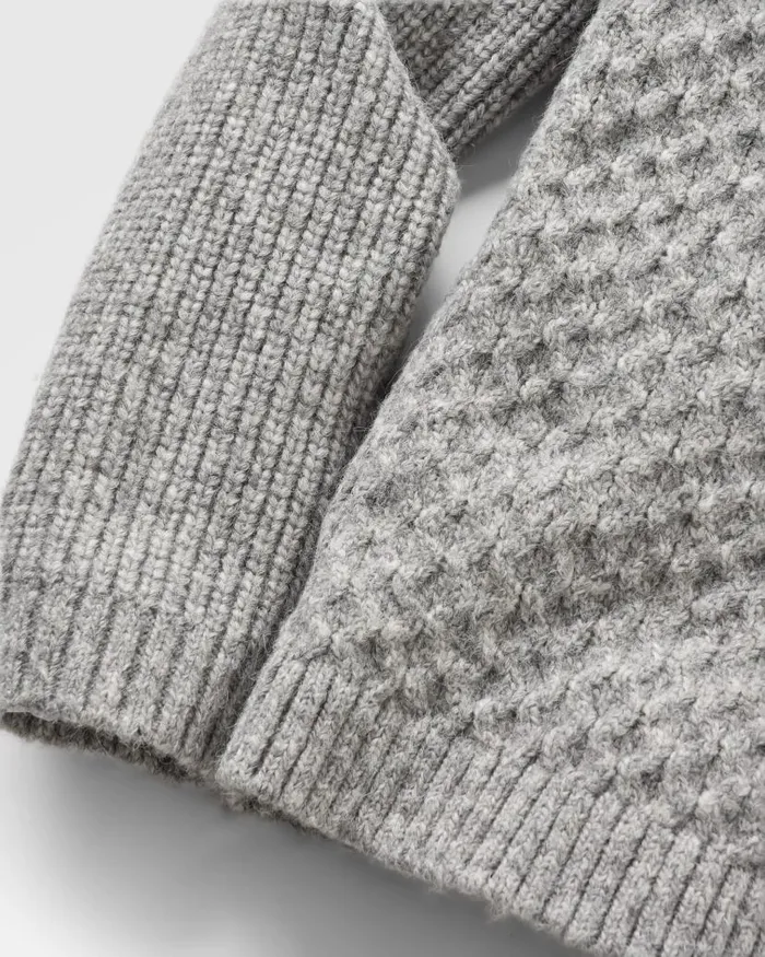 Women Tops Passenger Cozy Cable Recycled Knitted Jumper Grey Marl Grey Marl