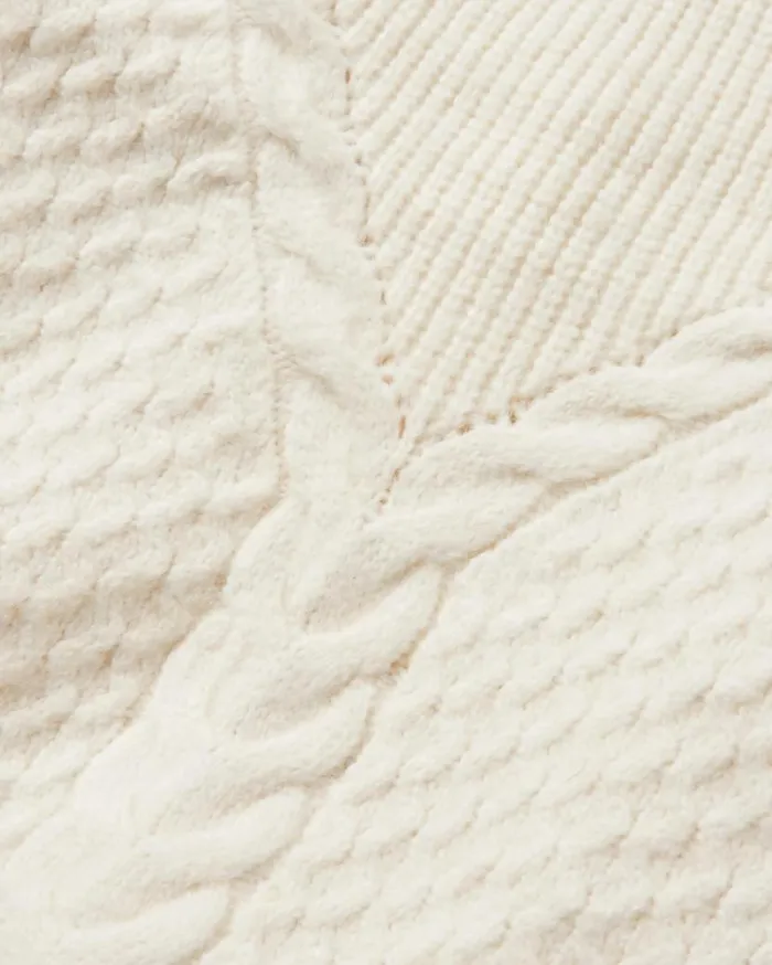 Women Tops Passenger Cozy Cable Recycled Knitted Jumper Off White Off White