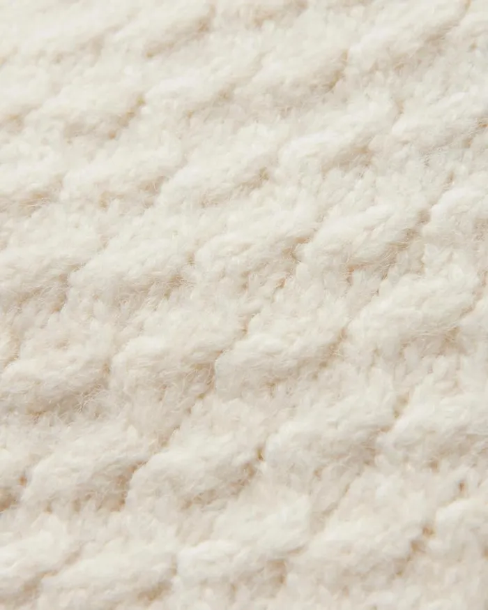 Women Tops Passenger Cozy Cable Recycled Knitted Jumper Off White Off White