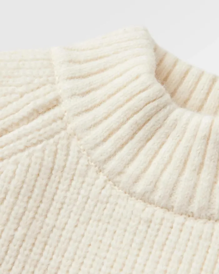 Women Tops Passenger Cozy Cable Recycled Knitted Jumper Off White Off White