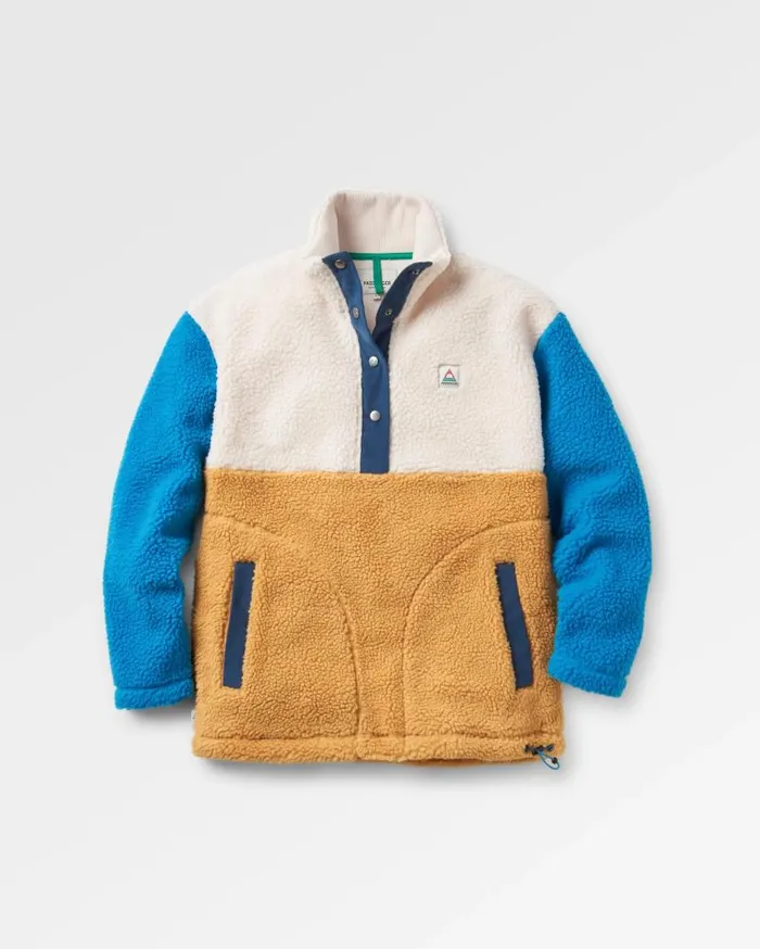 Women Tops Passenger Create Recycled DeepPile Sherpa Fleece Mustard Gold Mustard Gold