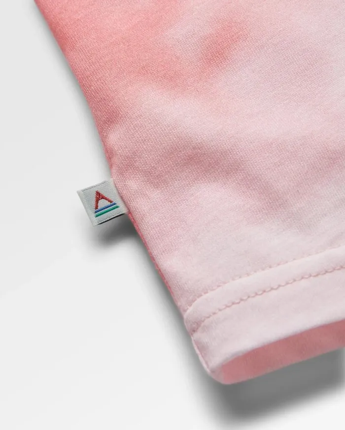 Women Tops Passenger Discovery Organic Cotton TShirt Tie Dye Shell Pink Tie Dye Shell Pink