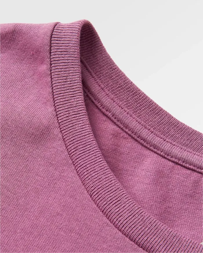 Women Tops Passenger Discovery Recycled Cotton LS TShirt Berry Berry