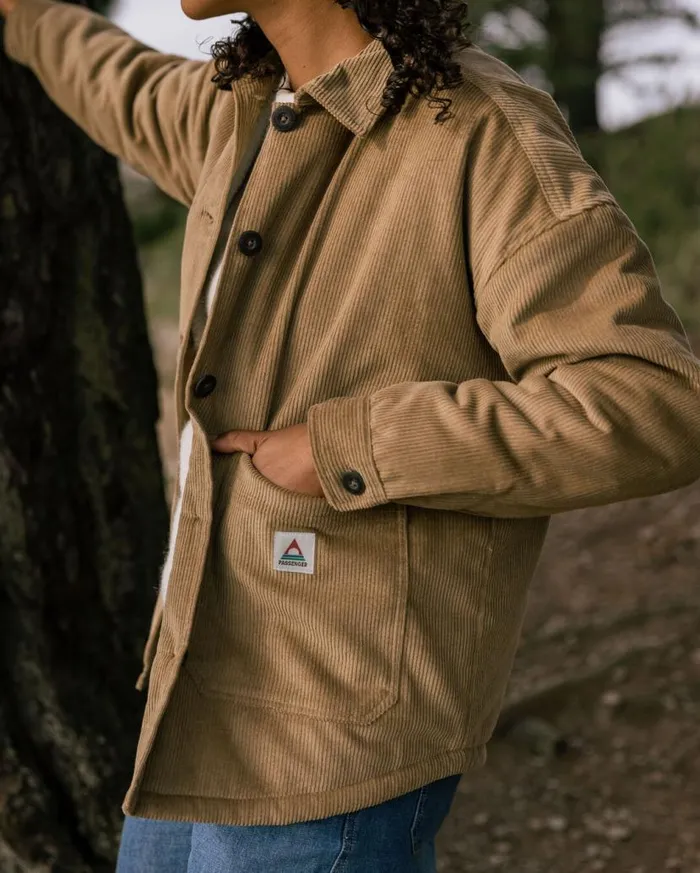 Women Tops Passenger Flint Corduroy Overshirt Biscuit Biscuit