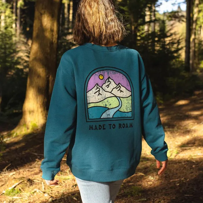Women Tops Passenger Friday Collective Recycled Cotton Oversized Sweatshirt Blue Coral Blue Coral Women Tops Passenger Friday Collective Recycled Cotton Oversized Sweatshirt Blue Coral Blue Coral