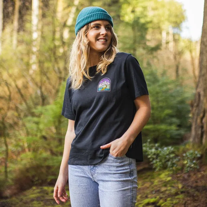 Women Tops Passenger Friday Collective Recycled Cotton TShirt Black Black
