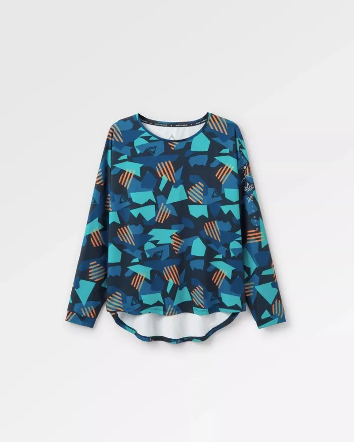 Women Tops Passenger Hatha Recycled Active Top Deep Navy Camo Deep Navy Camo