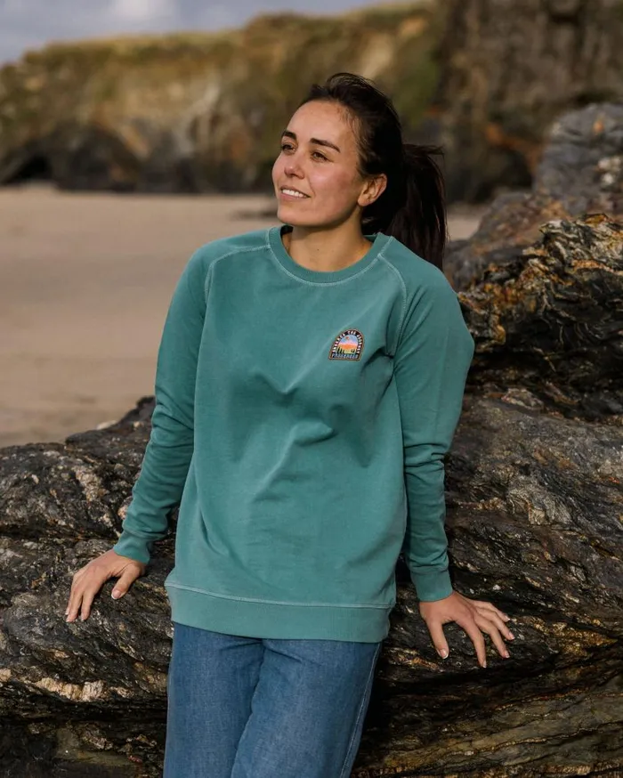 Women Tops Passenger Journal Sweatshirt Blue Sea Blue Sea
