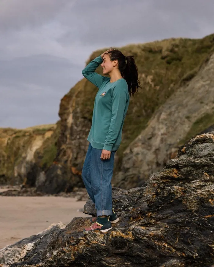 Women Tops Passenger Journal Sweatshirt Blue Sea Blue Sea