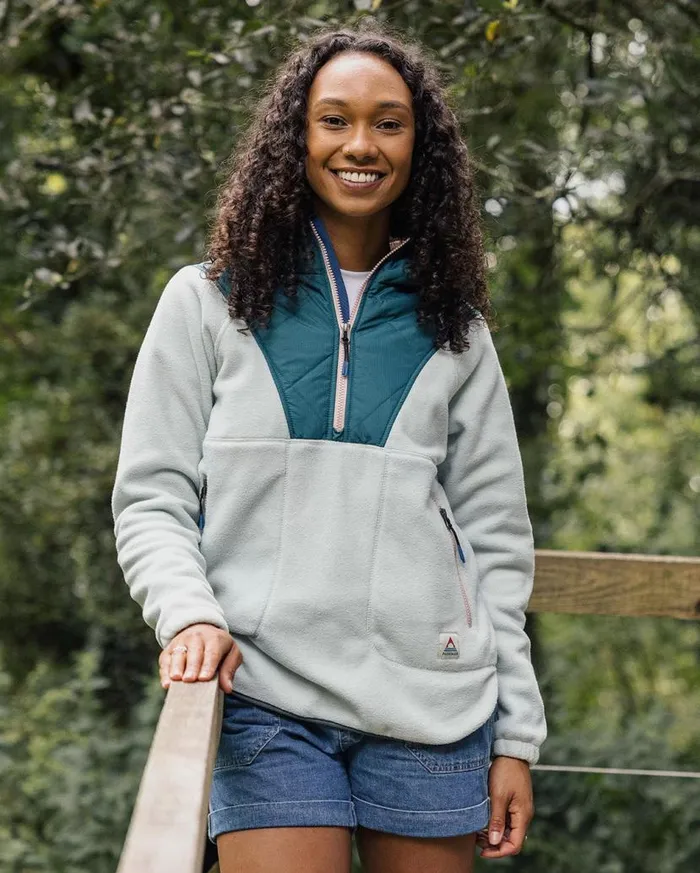 Women Tops Passenger Juana Recycled Polar Hooded Fleece Surf Spray Surf Spray